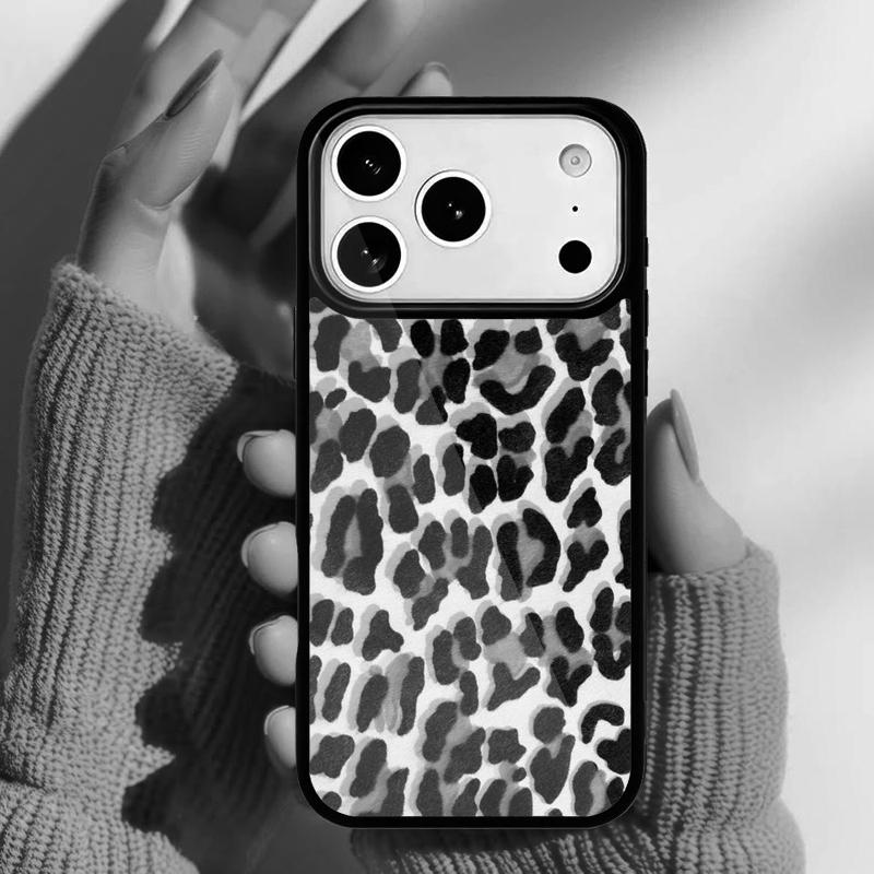 Fashion Cow spots leopard Print Phone Case for iPhone 17 16 15 14 13 Pro Max Back Cover for 12 11 Pro Coque