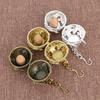 Hollow Brass Sachet Ball Antique Fragrance Ball with Hollowed Home Fragrance Ball Vintage Copper Incense Burner Car Home Pendant