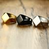 Geometric Arrow Square Men Ring,Punk Stainless Steel Signet Ring Stamp Ring Thumb Ring,Minimalist Jewelry Gifts