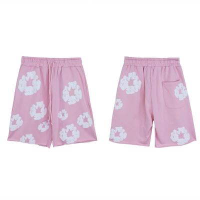 Casual Harajuku Y2k Αμερικανικά Σορτς με 3D Εκτύπωση Λουλουδιών Σορτς Διακοπών Εξωτερικού Χώρου