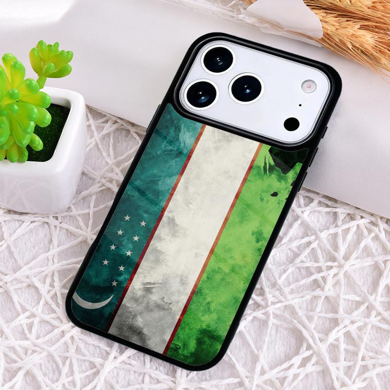 Uzbekistan Flag Coat Of Arms Shockproof Phone Case for iPhone 17 Air 16e 15 11 12 14 13 Pro Max Cover Coque