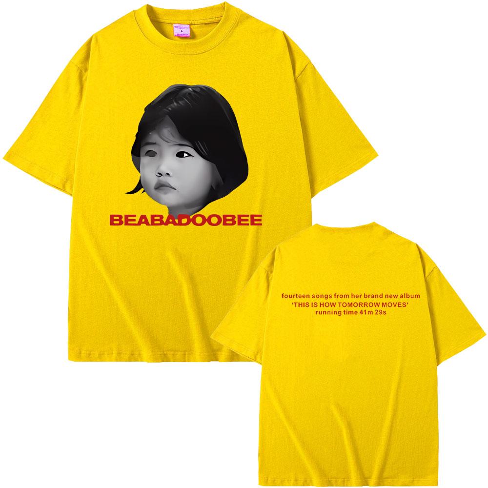 Beabadoobee T-skjorte Dette er hvordan morgendagen beveger seg Album Grafisk T-skjorte Menn Kvinner Mote Rund hals Oversized Kortermet T-skjorter