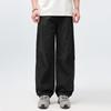 American retro overalls men's spring and summer loose straight casual trousers boys washed trendy pants men's