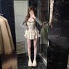 Spring/Summer Floral Two-Piece Set: Slimming Cardigan & Camisole Dress