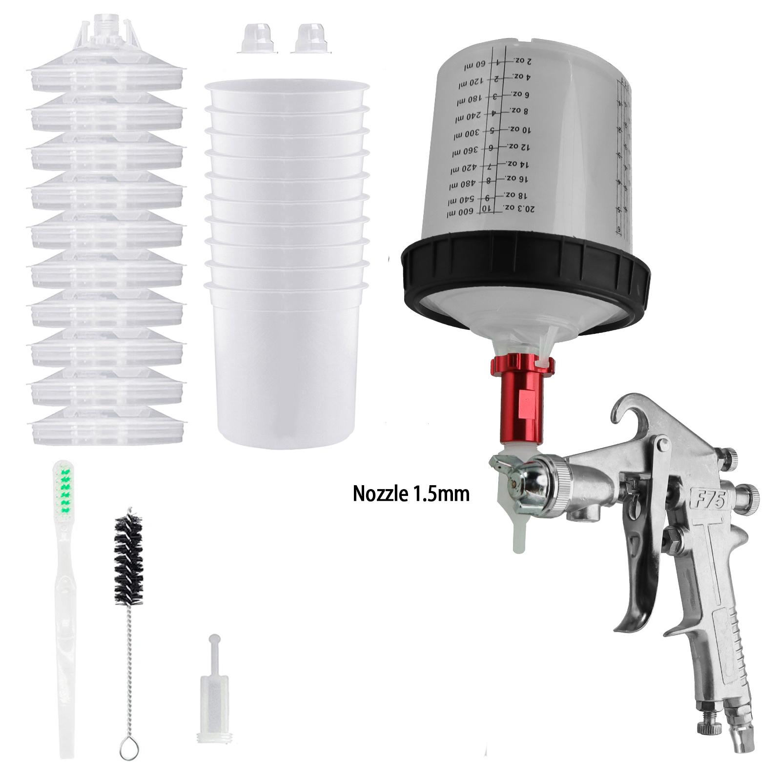 

High Quality Spray Gun F75 Painting Gun 1.5mm Nozzle Air Spray Gun Airbrush for Automotive Surface Furniture Metal Spray Paint