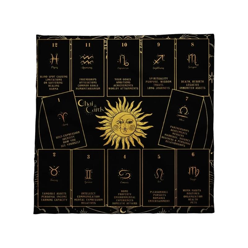 Velvets Oracles Cloth Durables Texture Mysterious Symbols Easy Maintain For Ritual Use