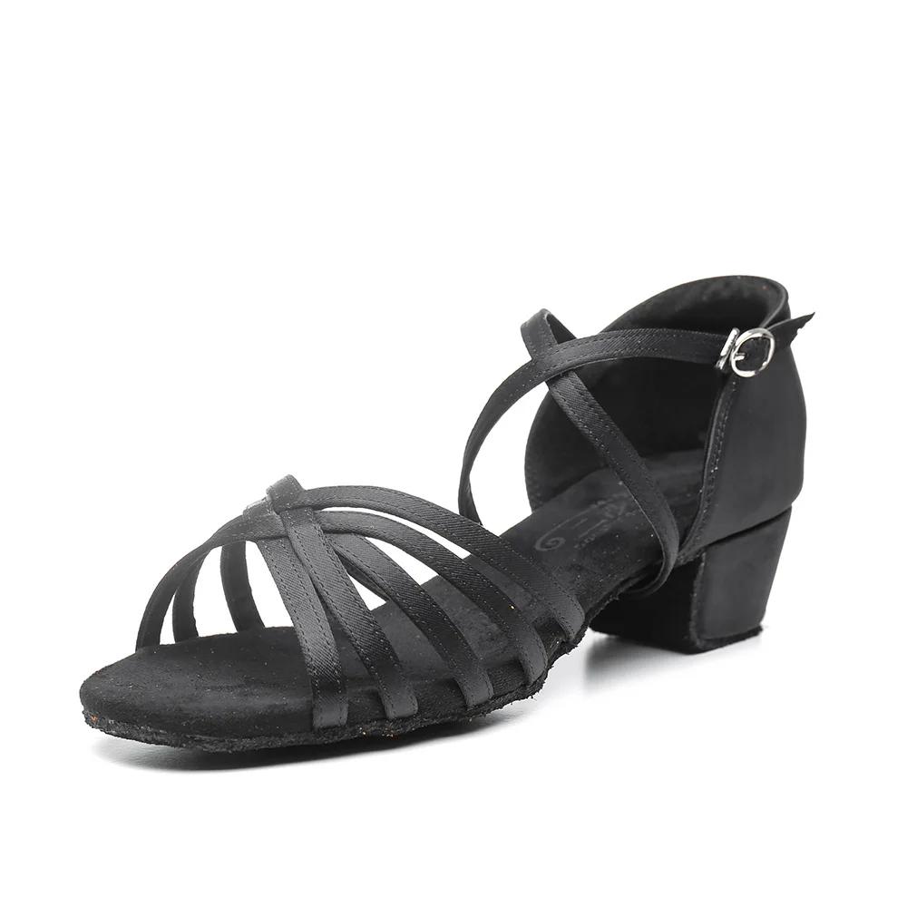 Newest Girl Latin Dance Shoes Children Ballroom Tango Cha-Cha Dance Soft Sole Salsa Practice Shoes