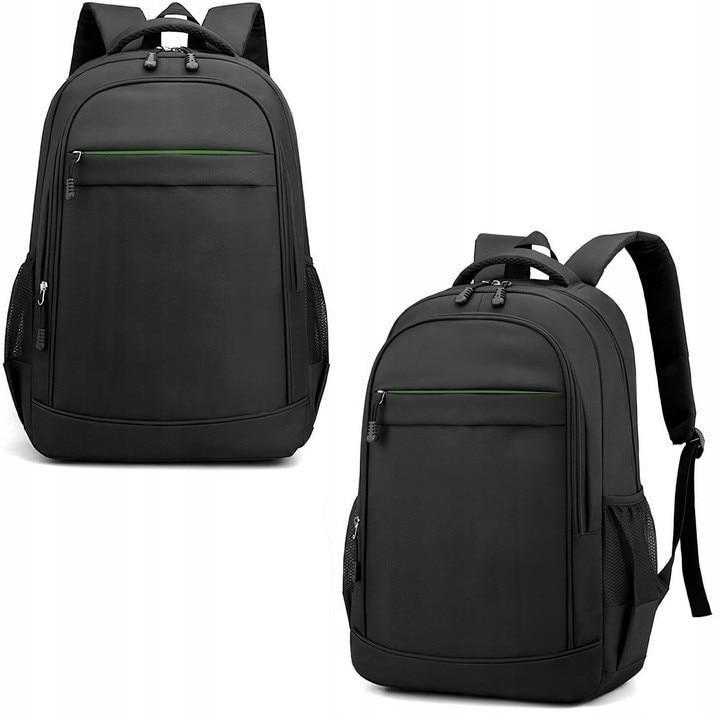 ZOLA Teen Backpack, 2 Compartments, Water Resistant, Black, 42x32x15cm, School Bag, Daily Commute
