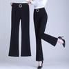 Women's Spring High-Waisted Flared Suit Pants - Slimming, Versatile, and Comfortable Wide-Leg Design