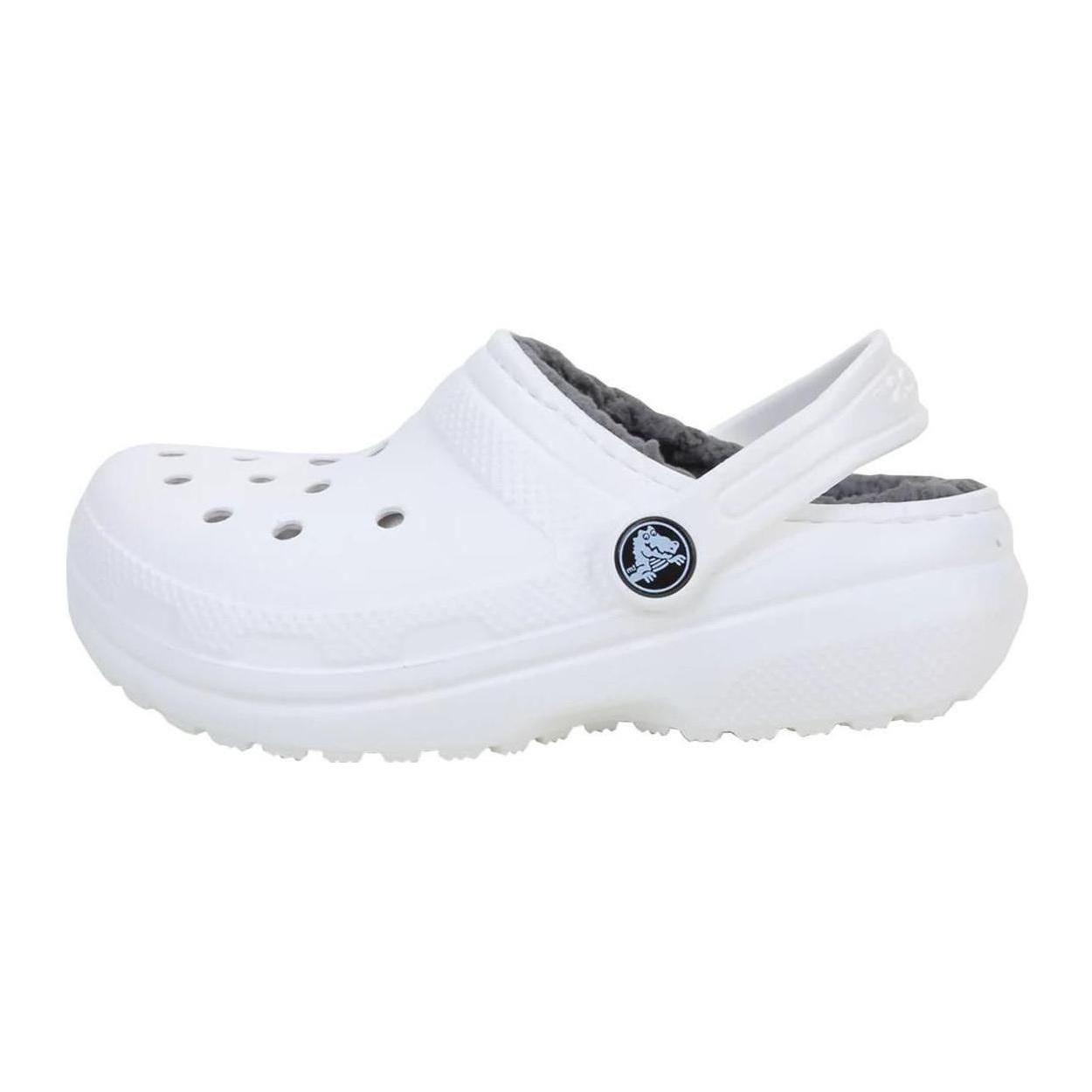 (GS) Crocs Classic Lined Clog White Kids 207010-10M EU 32-33