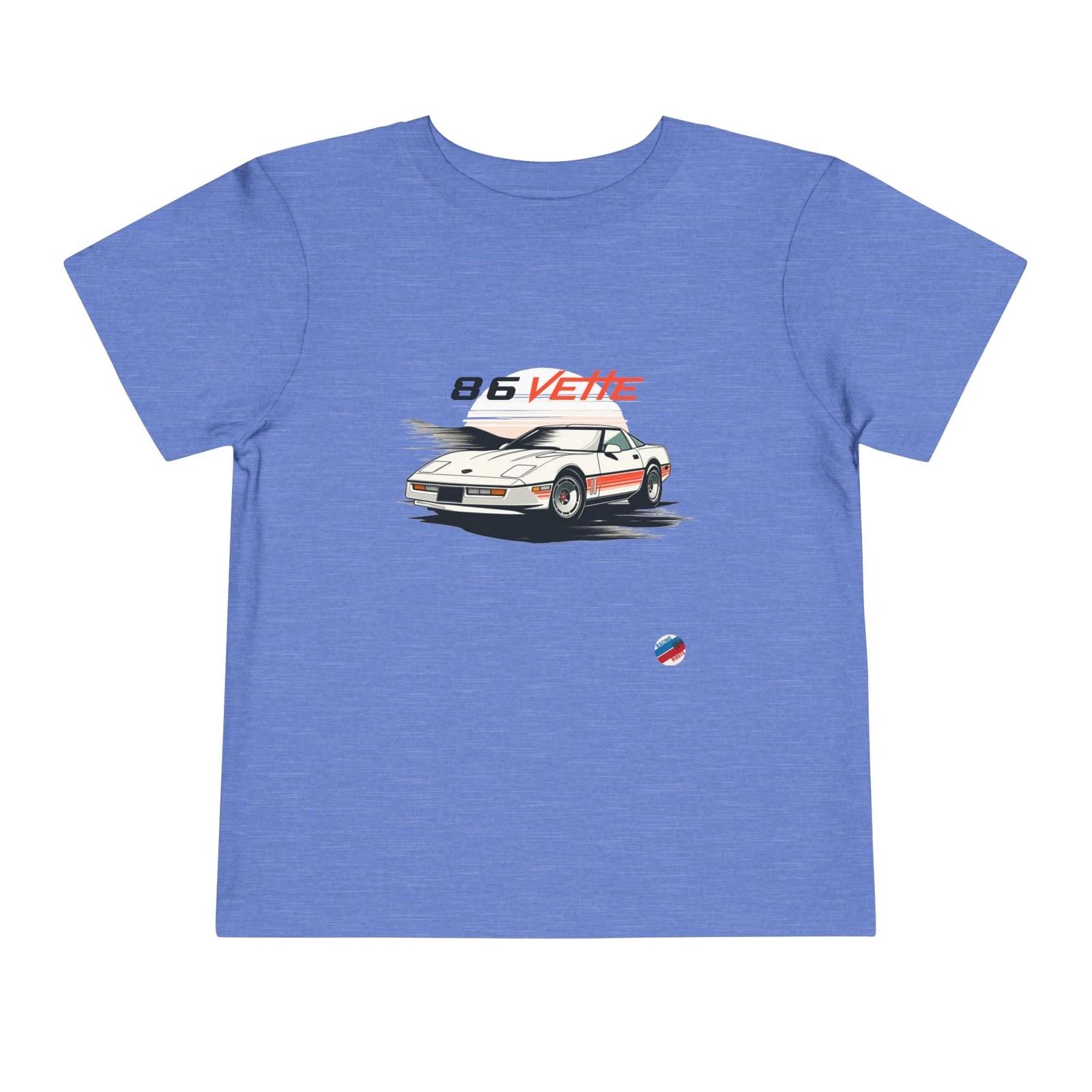 Retro 1986 Corvette C4 86 Vette Toddler T-Shirt Graphic Tee XXXXL