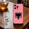 A-Albanische Flagge Adler Handyhülle Silikon Weich Für IPhone 17 16 15 14 13 12 11 X XR Plus Pro Max Plus