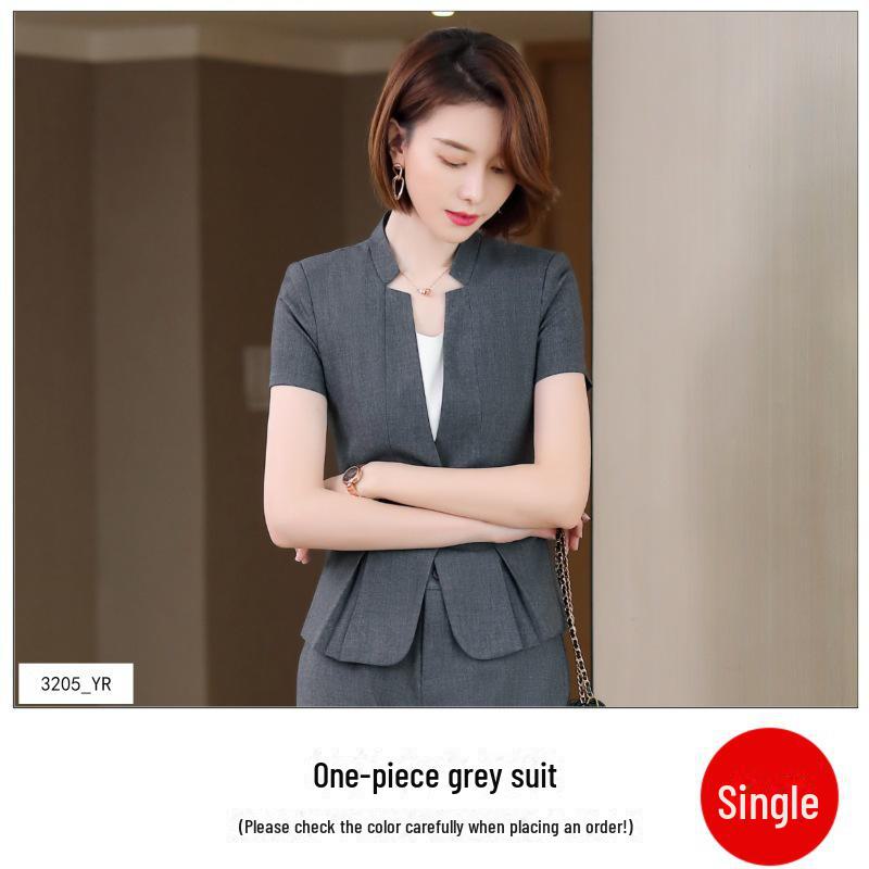 Stylish Women's Slim-Fit Korean Blazer with Stand-Up Collar