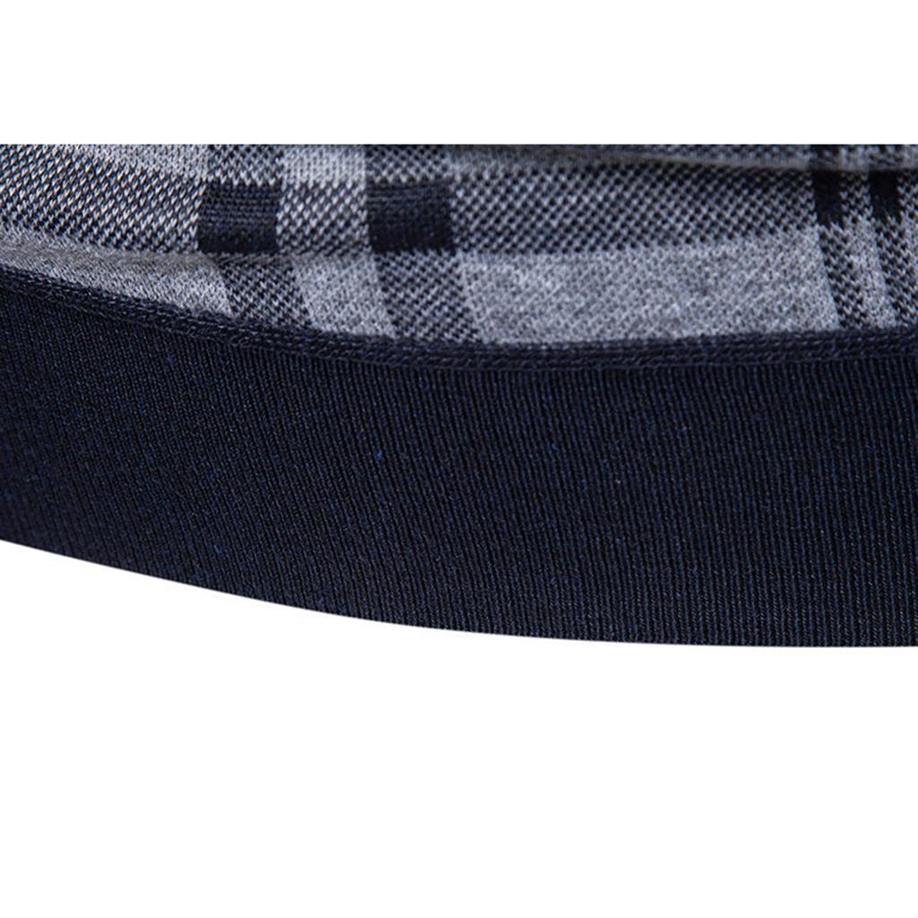 Pánská zimní kostkovaná vesta s fleecovou podšívkou, pulovr, volná pánská bezrukávová svetrová vesta