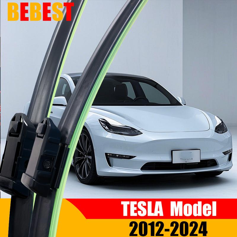 For TESLA Model 3 Model S Model Y Roadster Front Wiper Blades 2012-2024 Windscreen Windshield Window Accessories 2021 2022 2023 TESLA