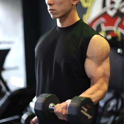 Camiseta sin mangas de tirantes anchos para hombre - Transpirable, corte holgado, algodón, talla grande, camiseta de fitness