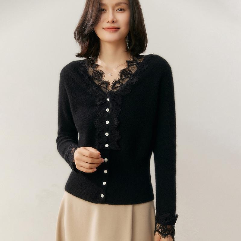 Qinghe 100% Czysty Kaszmir Sweter Damski - Ultra Miękki Luksusowy Zimowy Pulower