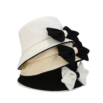 Chapéu de Pescador de Primavera e Verão Para Mulheres Moda Cor Sólida Algodão Chapéu Balde Exterior Casual Viseiras Chapéu de Sol