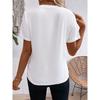 2026 Summer New Women's Solid Color Round Neck Short Sleeve Loose Casual T-Shirt