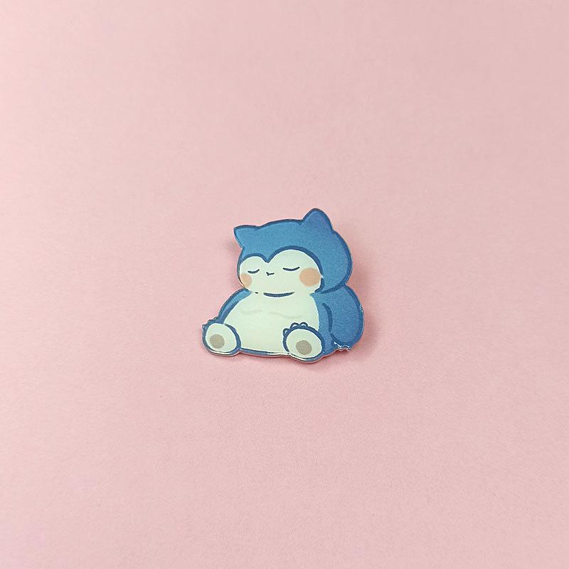 Cartoon Anime Pokemon Series Psyduck Badge Brooch Acrylic Patch Accessories Clothing Bag Jewelry Easy-pull Buckle Accessories