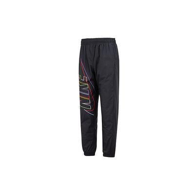 Woven Casual Joggers With Large Logo Men Bottoms Black DX0622-010