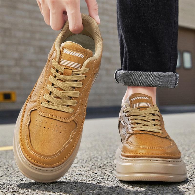 Nové Pánské Klasické Módní Nízké Tenisky na Skateboarding s Tlustou Podrážkou Pohodlné Měkké Podrážky Basketbalové Tenisky