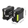 Motorcycle Side Case Motorcycle Side Saddlebag Box Reflective Stickers Cushioning Lining Dust Proof Aluminum Alloy for Scooter