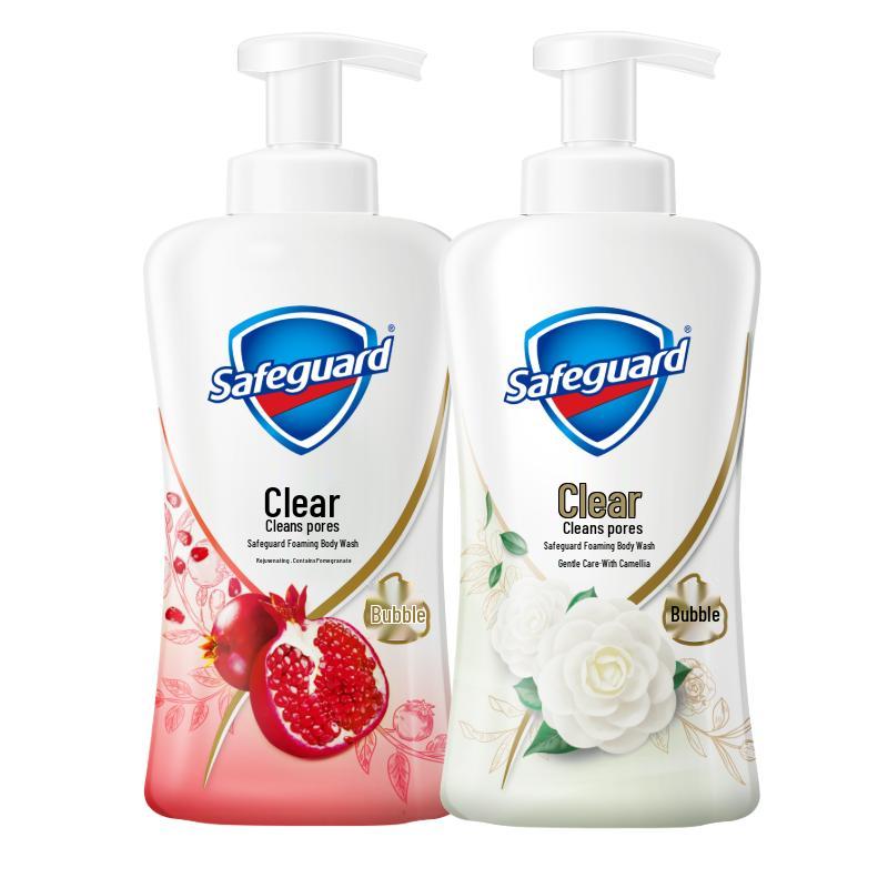 Очищающая пенка для душа Safeguard - Камелия и Гранат (2х400г)