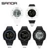 Sanda Multifunctional Waterproof Sports Watch with Pedometer and Calorie Tracker