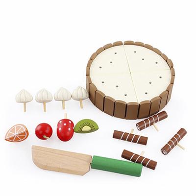 Wooden Children Kitchen Toys Pretend Toys Cutting Cake Play Food Kids Toys Wooden Fruit Cooking Toys For Baby Birthday Interests