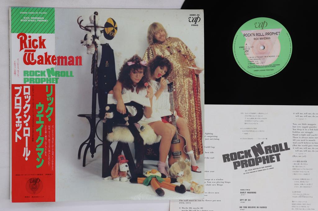 LP Record RICK WAKEMAN - Rock'n Roll Prophet 3500125 VAP 1982 Japan Obi Rock Used