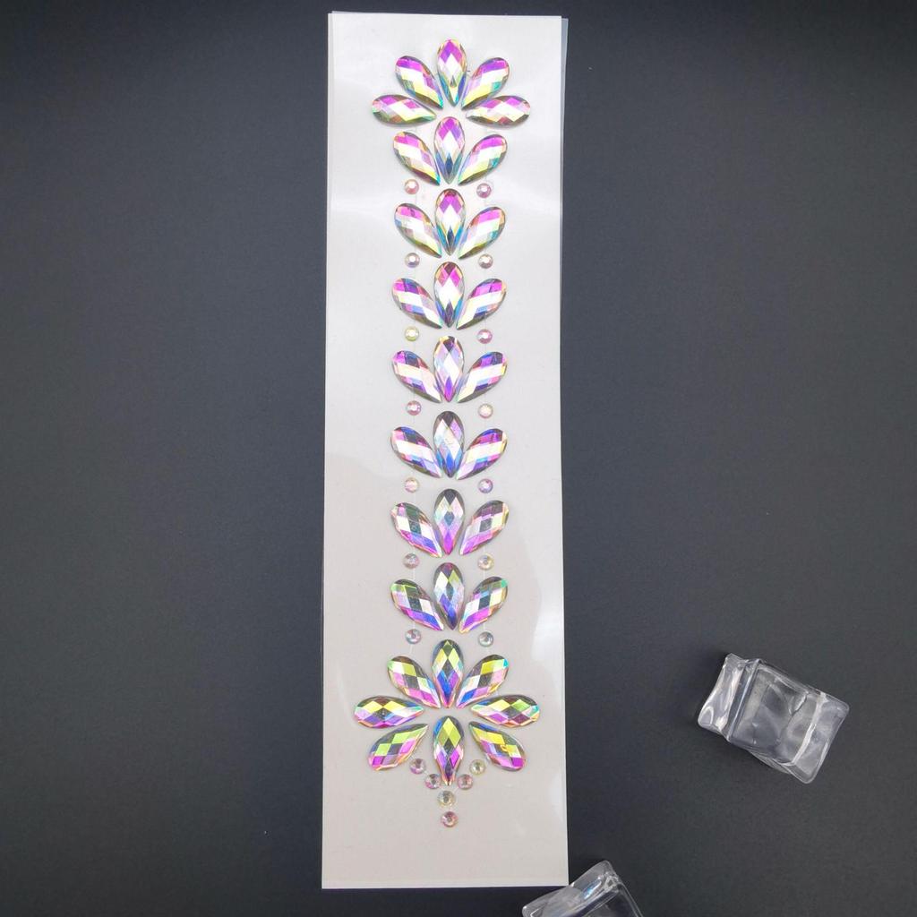 Rhinestone Masquerade Face Stickers for EDM & Carnival