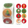 500pcs Round 20 Designs Merry Christmas Thank You Stickers Seal Labels for Envelope Cards Gift Package Scrapbooking Decor