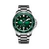 Ceas Seagull Ocean Mecanic Automat cu Curea de Oțel Ceasuri pentru Bărbați Cadran Verde 816.92.1210