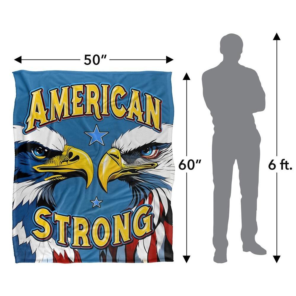 JQ Licensing James Piazza Silky Bald Eagles Supersoft Blanket