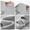 Men's Wool Air Layer Sporty Raglan T-Shirt - Warm Korean Style Cold-Proof Base Layer