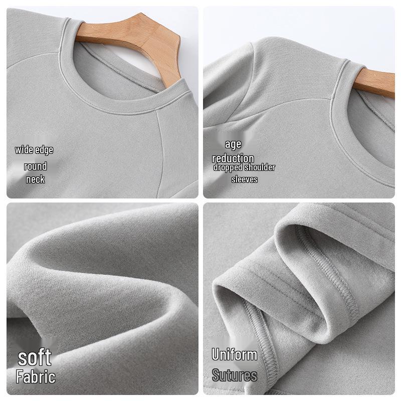 Men's Wool Air Layer Sporty Raglan T-Shirt - Warm Korean Style Cold-Proof Base Layer