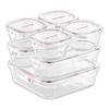 iwaki Pack & Range Square Glass Food Storage Containers Heat Resistant Microwave Safe PS-PRN-11W