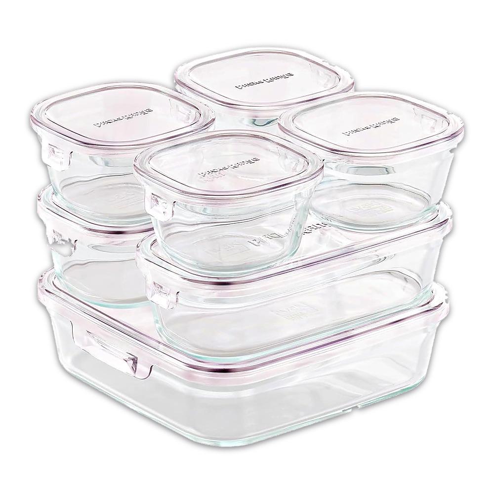 iwaki Pack & Range Square Glass Food Storage Containers Heat Resistant Microwave Safe PS-PRN-11W