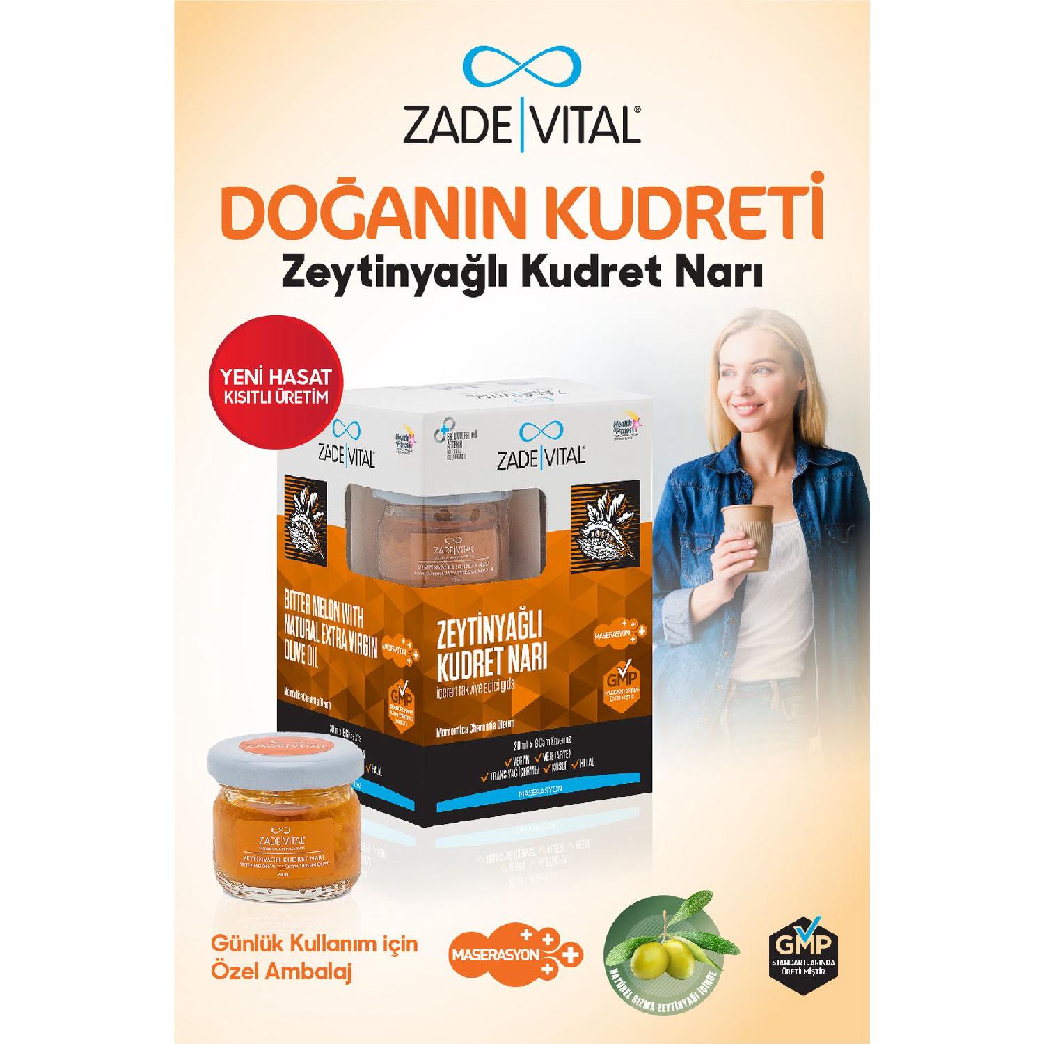 

Vital Kudret Pomegranate Zeytnyagl 20ml 8 Glass Jar