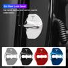 VUFJ6 4Pcs Stainless Steel Car Door Lock Buckle Cover Accessories For Model-3 Model-S Model-X Model-Y Cybertruck Roadster SpaceX