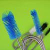 Dual-Ended Stainless Steel Aquarium Cleaning Brush for Pipes