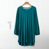 Women's V-Neck Plus Size Loose-Fit Modal T-Shirt - Nine-Sleeve Casual Summer Top