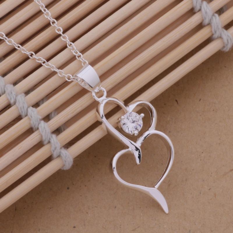 925 Silver Necklace for Women Elegant Wedding Engagement Holiday Gift