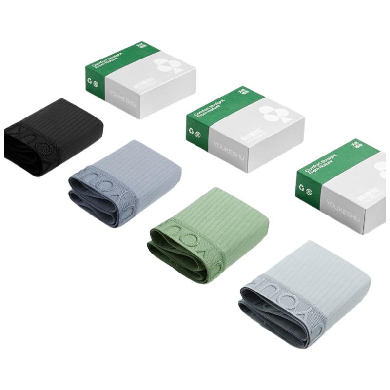 

Мужские хлопковые боксеры-слипы с антибактериальным дышащим мешочком, 4 штуки 3XL