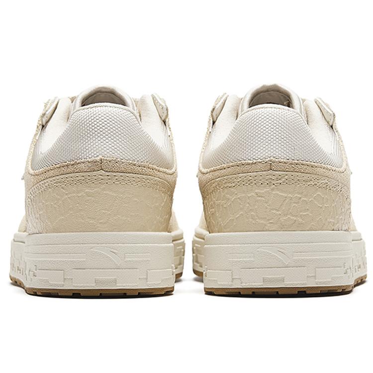 New Anta Street Naughty Coconut Shell Cushioned Slip Resistant Lightweight Low Top Skateboard Shoes Men's White 912338053-2