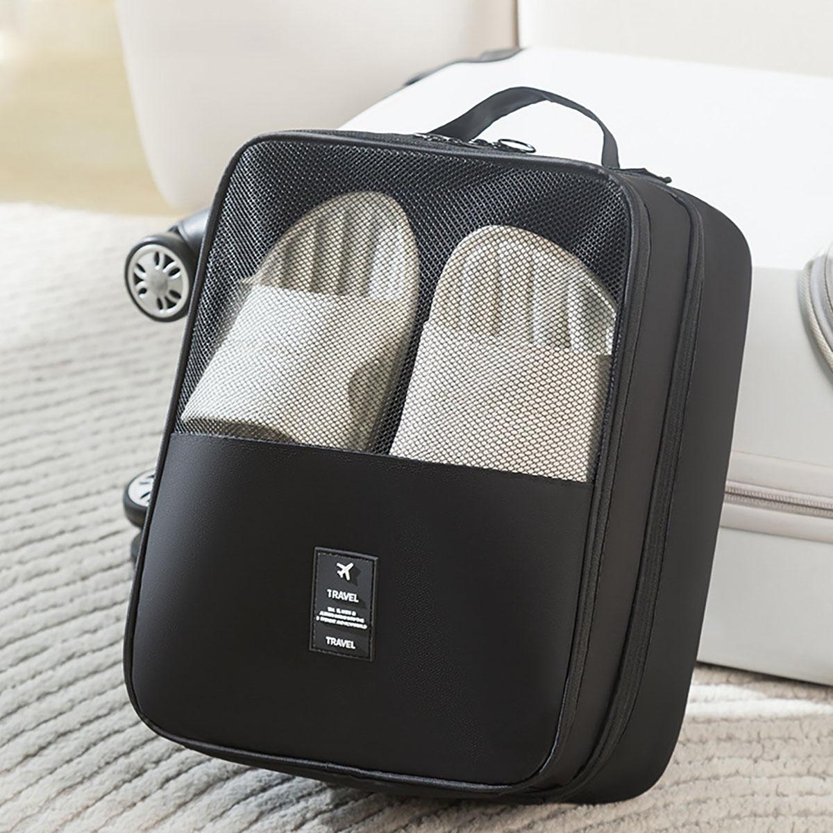 High Quality Portable Travel Shoe Bag Underwear Clothes Shoe Storage Bag Packaging Cube Organizer Multifunction Travel Accessori чёрный 4980₽