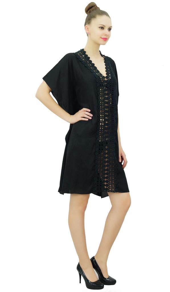 Bimba Women's Bikini Swimwear Cover-Up Summer Beach Tunic Dress Kaftan