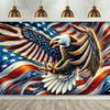 Eagle Flag Tapestry Multi Purpose Multi Size Wall Art Flat Print for Home Office Decor Party Banner