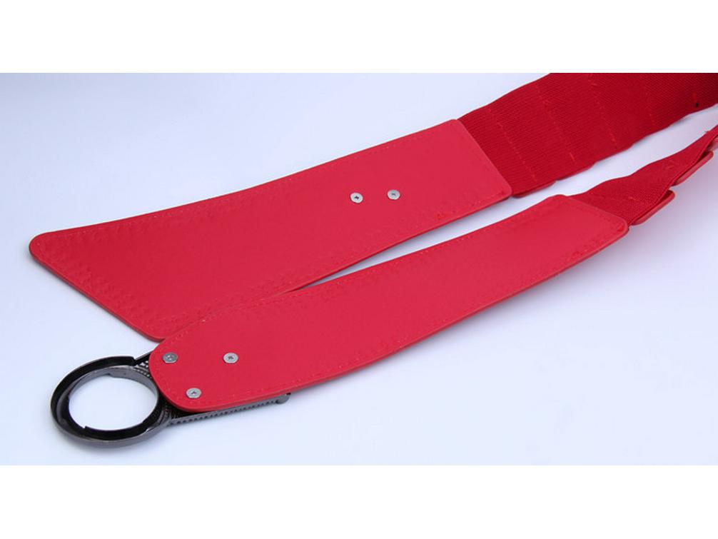 Red Wide Leather Waist Belt: Women's Korean, European & American Style Elastic Accessory